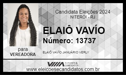 Candidato ELAIÔ VAVÍO 2024 - NITERÓI - Eleições