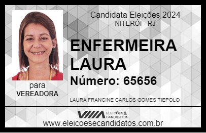 Candidato ENFERMEIRA LAURA 2024 - NITERÓI - Eleições