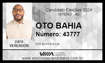 Candidato OTO BAHIA 2024 - NITERÓI - Eleições