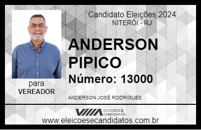 Candidato ANDERSON PIPICO 2024 - NITERÓI - Eleições