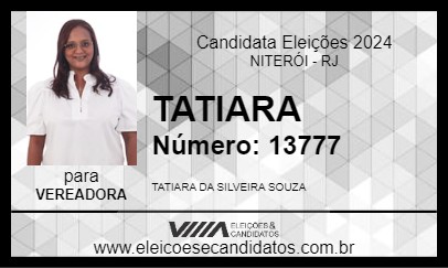 Candidato TATIARA 2024 - NITERÓI - Eleições