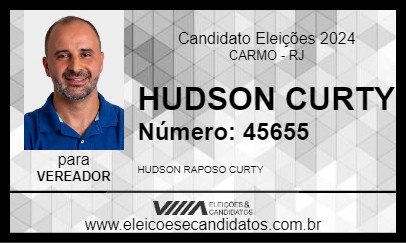 Candidato HUDSON CURTY 2024 - CARMO - Eleições