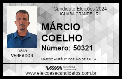 Candidato MÁRCIO COELHO 2024 - IGUABA GRANDE - Eleições