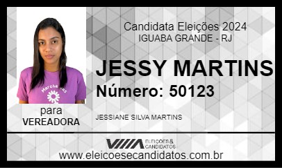 Candidato JESSY MARTINS 2024 - IGUABA GRANDE - Eleições