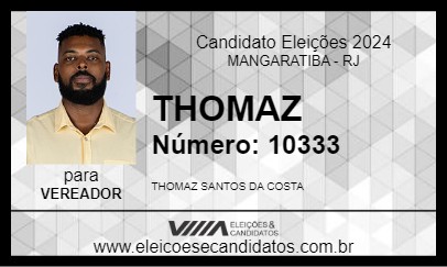 Candidato THOMAZ 2024 - MANGARATIBA - Eleições