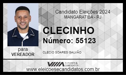 Candidato CLECINHO 2024 - MANGARATIBA - Eleições