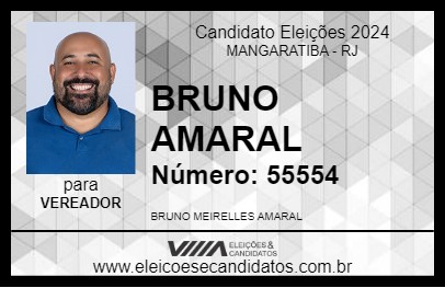 Candidato BRUNO AMARAL 2024 - MANGARATIBA - Eleições