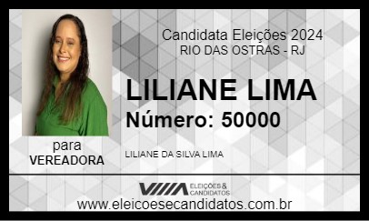 Candidato LILIANE LIMA 2024 - RIO DAS OSTRAS - Eleições