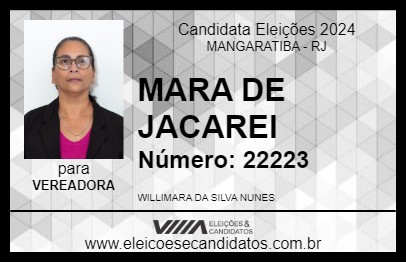 Candidato MARA DE JACAREI 2024 - MANGARATIBA - Eleições