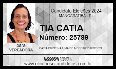 Candidato TIA CATIA 2024 - MANGARATIBA - Eleições