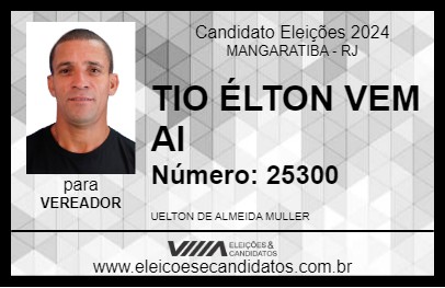 Candidato TIO ÉLTON VEM AI 2024 - MANGARATIBA - Eleições