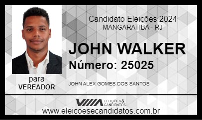 Candidato JOHN WALKER 2024 - MANGARATIBA - Eleições