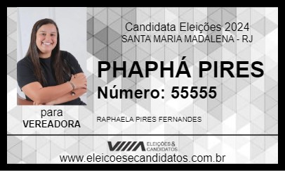 Candidato PHAPHÁ PIRES 2024 - SANTA MARIA MADALENA - Eleições