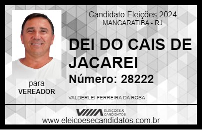 Candidato DEI DO CAIS DE JACAREI 2024 - MANGARATIBA - Eleições