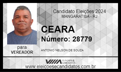 Candidato CEARA 2024 - MANGARATIBA - Eleições