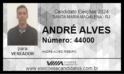 Candidato ANDRÉ ALVES 2024 - SANTA MARIA MADALENA - Eleições