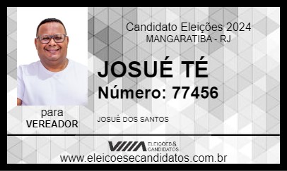 Candidato JOSUÉ TÉ 2024 - MANGARATIBA - Eleições