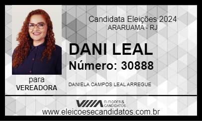 Candidato DANI LEAL 2024 - ARARUAMA - Eleições