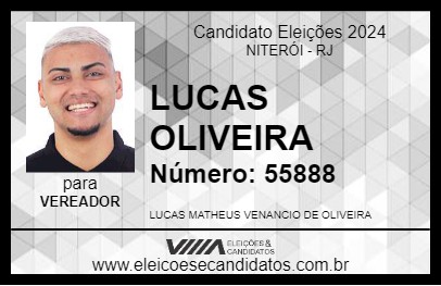 Candidato LUCAS OLIVEIRA 2024 - NITERÓI - Eleições