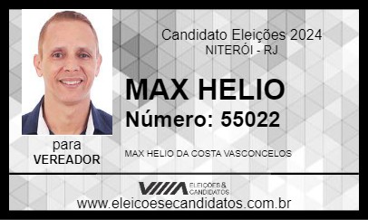 Candidato MAX HELIO 2024 - NITERÓI - Eleições