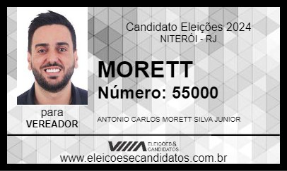 Candidato MORETT 2024 - NITERÓI - Eleições