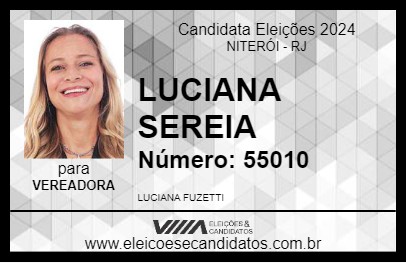 Candidato LUCIANA SEREIA 2024 - NITERÓI - Eleições