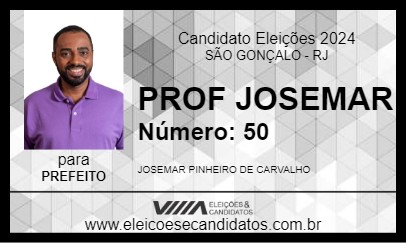 Candidato PROF JOSEMAR 2024 - SÃO GONÇALO - Eleições