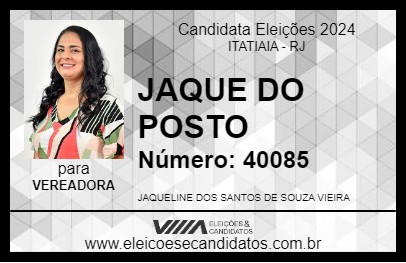 Candidato JAQUE DO POSTO 2024 - ITATIAIA - Eleições