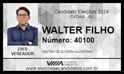 Candidato WALTER FILHO 2024 - ITATIAIA - Eleições