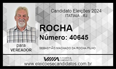 Candidato ROCHA 2024 - ITATIAIA - Eleições