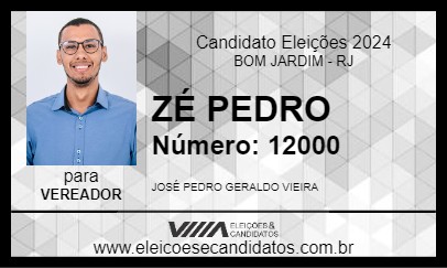 Candidato ZÉ PEDRO 2024 - BOM JARDIM - Eleições