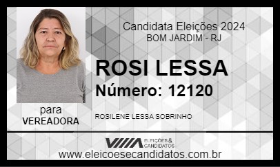 Candidato ROSI LESSA 2024 - BOM JARDIM - Eleições