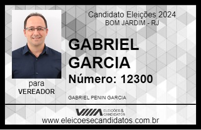 Candidato GABRIEL GARCIA 2024 - BOM JARDIM - Eleições