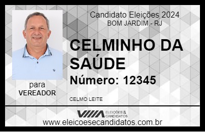 Candidato CELMINHO DA SAÚDE 2024 - BOM JARDIM - Eleições