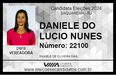 Candidato DANIELE DIAS 2024 - SAQUAREMA - Eleições