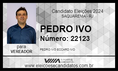 Candidato PEDRO IVO 2024 - SAQUAREMA - Eleições