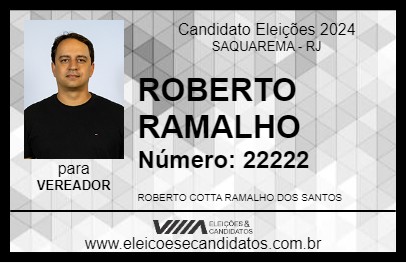 Candidato ROBERTO RAMALHO 2024 - SAQUAREMA - Eleições