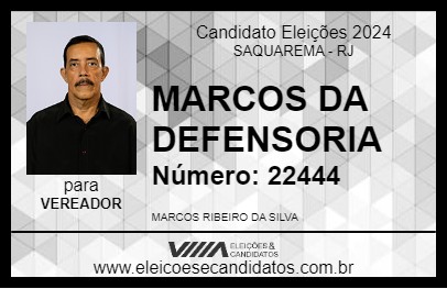 Candidato MARCOS RIBEIRO 2024 - SAQUAREMA - Eleições