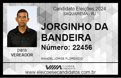 Candidato JORGINHO DA BANDEIRA 2024 - SAQUAREMA - Eleições