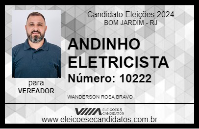 Candidato ANDINHO ELETRICISTA 2024 - BOM JARDIM - Eleições