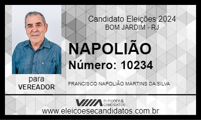 Candidato NAPOLIÃO 2024 - BOM JARDIM - Eleições