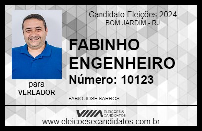 Candidato FABINHO ENGENHEIRO 2024 - BOM JARDIM - Eleições