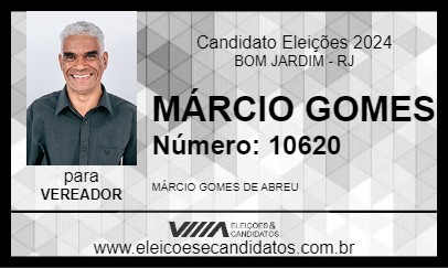 Candidato MÁRCIO GOMES 2024 - BOM JARDIM - Eleições