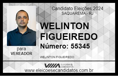 Candidato WELINTON FIGUEIREDO 2024 - SAQUAREMA - Eleições