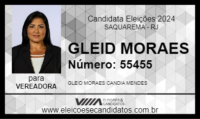 Candidato GLEID MORAES 2024 - SAQUAREMA - Eleições