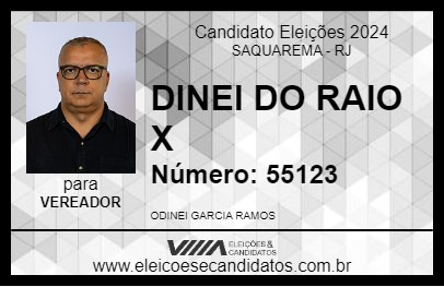 Candidato DINEI DO RAIO X 2024 - SAQUAREMA - Eleições