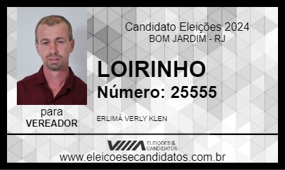 Candidato LOIRINHO 2024 - BOM JARDIM - Eleições