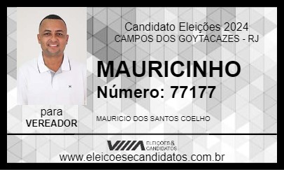 Candidato MAURICINHO 2024 - CAMPOS DOS GOYTACAZES - Eleições