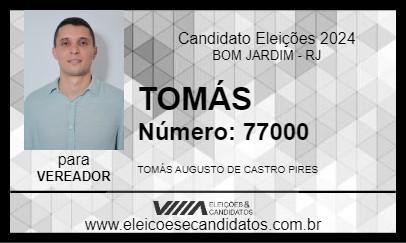 Candidato TOMÁS 2024 - BOM JARDIM - Eleições