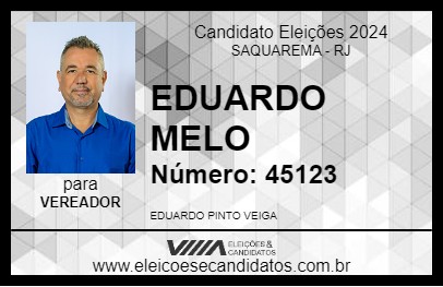 Candidato EDUARDO MELO 2024 - SAQUAREMA - Eleições